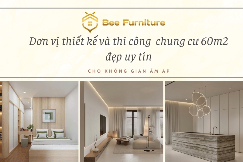 thiết kế và thi công nhà chung cư 60m2 đẹp