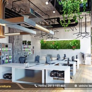 Thiết kế thi công nội thất văn phòng theo phong cách mở